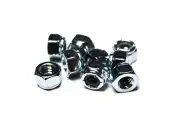 (1000)14"-20 Nylon Insert Lock Nuts (Zinc Plated) Nylock