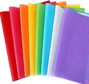 SANNIX 100 Sheets Multicolor Tissue Paper Wrapping Paper for Birthday School Classroom Party Decoration Gift Wrap Crafts DIY Flowers Tassel Garland 19.7 ×13.8 Inch (8 Colors)