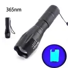 365nm UV LED Flashlight Zoom Fluorescent Blacklight Ultraviolet detection Torch