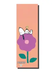 Peanuts Snoopy and Woodstock Yoga Mat – Tan Flower Design