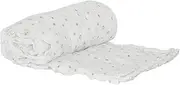 SILLY BILLYZ Muslin Swaddle Wrap, Spotty, White (Pack of 1)