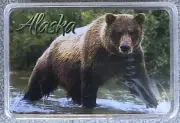 ALASKA Brown Bear Deck of Playing Cards In Plastic Holder Souvenir - Sealed