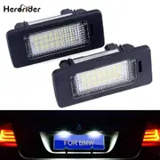 2pcs For Bmw E39 E60 License Plate Light 6000k White No Error Led Number License Plate Light For Bmw E90 E91 E92 E61 E60 E70 E71