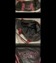 Victoria Secret Mesh Duffle Bag Black & Hot Pink