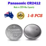 CR2412 Panasonic 3V Lithium Battery button cell/coin **Made in 2025**