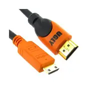 Ugly HDMI Type A to Mini HDMI Type C Cable Lead 1080p Video Camera Laptop