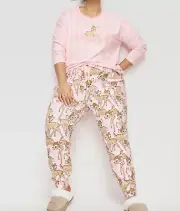 NEW PETER ALEXANDER DISNEY BAMBI DEER TOP & PLUSH PANTS 3+ 24-26 PJ SET $169.90