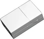 [Lorxilar] Cigarette Case Aluminum Metal Magnetic Switch Cigarette Case 20 Capacity for Men and Women,One Size,Silver