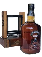 Jack Daniels 150th Birthday Bottle HUGE 1.75L Size Full/Sealed Tag********RARE