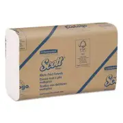 Scott Multi-Fold Towels, Absorbency Pockets, 9 2/5 x 9 1/5, White, 250 Sheets/Pa