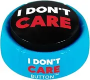 Talkie Toys Products I Don't Care Button - Plays 8 Hilarious I Don't Care Sayings - Funny Talking Button for IDC Moments, Office Humor and Stress Relief
