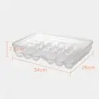 34 Eggs Holder Case Plastic Food Storage Refrigerator Egg Box Container Durable