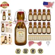 10-Pack Flip-Top Glass Bottles for Homemade Vanilla Extract & Gifts - 4oz
