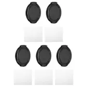 40.5mm Lens Cap, 5 Pack Sides Pinch Snap Camera Lens Cover for Front Lens