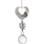 Octagonal Ball Crystal Lighting Ball Pendant Colored Bead Hanging DIY Crystal