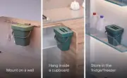 Indoor Kitchen Compost Bin Sealed Hanging Waste Bin Bucket 1.3 GL/ 5L Mountable