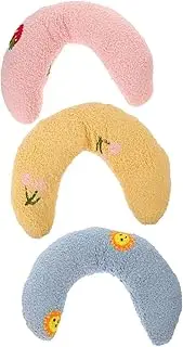 Set of 3 U-Shaped Dog Pillow for Anxiety Relief Neck Protection Soft Plush for Deep Sleep