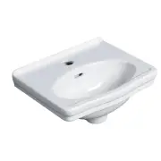 Turner Hastings Claremont Fireclay 38x31cm Wall Hung Basin 1 Tap Hole, White
