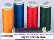 Gutermann Top Stitch Heavy Duty Polyester Sewing Thread - 30m Reel