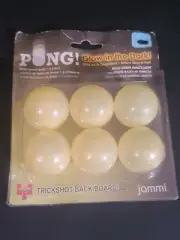 (PACK OF 6) Trickshot Glow in the Dark Ping Pong Balls