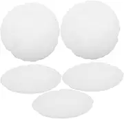 CRILSTYLEO Dumpling Dish Chip Dip Serving Platter Scalloped Dishes Glass Dessert Plates Petal Shaped Plates