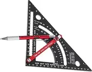 Folding Rafter Square 7 Inch Aluminum Square Tools Woodworking Protractor Comprehensive Triangle Ruler