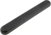 FashionCha Plastic Sturdy Non Replacement Armrest Elbow Pad Black