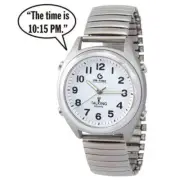 ATOMIC! Talking Analog Watch for the Blind w/Alarm,Speaks Time, Day, Date #1351