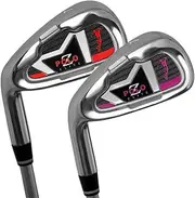 Left Hand Golf Irons for Men and Women #7 Practice Club for Junior Golf Players-Sports and Outdoor Activities