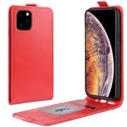 For iPhone 11 Pro Max Case, Wild Horse PU Leather Flip Cover, Red