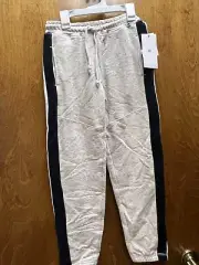 Boys NWT "Sovereign Codes" cream and black sweat pants Size 10-12