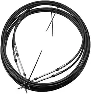 2pcs 20ft 6 Meter 236 Inch Marine Type 3300 / 33C Throttle Shift Remote Control Box Cable for Yamaha Outboard Engine Boat Motor Steering System Black Auto Replacement Parts