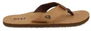 Reef mens Leather Smoothy Flip Flop, Bronze Brown, 10 US