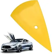 Car Film Tinting Squeegee – Anti-Slip Abs Yellow Triangle Blade, Decal Smoother Tool | Auto Window Film Applicator for Cleaning Bubbles, Applying Protection Layers, or Installing Stickers