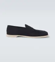 [John Lobb] John Lobb Pace suede loafers AU 9 blue