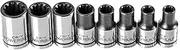 Powerbuilt 642053 1/4" Dr. SAE Universal Spline Socket Set (8 Piece) (3/16" - 3/8")