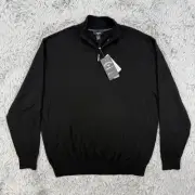 Callaway Pullover Men’s XL Black NWT Merino Wool Weather Series Thermal Golf