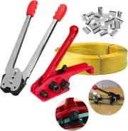 Pallet Banding Packaging Strapping Straps Kit Tensioner Tool Sealer Strapping