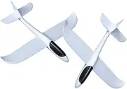 HEALSOPTHY Airplane Glider Toy DIY Painting Kit Hand Throwing Foam Aircraft Unfinished Shape Model for Boys and Girls Toys