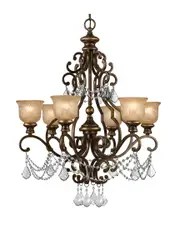 Crystorama 6-Light Norwalk Chandelier with Swarovski Crystals
