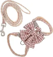 1Set Adjustable Cat Harness and Leash Escape Design for Outdoor Walking Breathable Cats for Secure Adventures