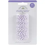 Doodlebug Monochromatic Chunky Twine 20yd Lilac