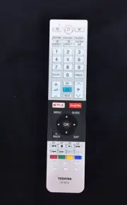 NEW Toshiba CT-8516 OEM Original TV Television Replacement Remote Control Silver