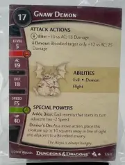 Dungeons & Dragons Miniatures: Gnaw Demon Red Promo (1 Models w/ Cards) WOTC