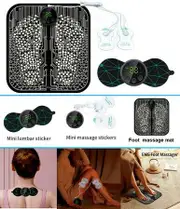 Electric EMS Foot Back Massager Mat Relaxing Foot Mat Electric Legs Feet Stimulator Massager Machine Acupressure Pad