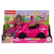 Mattel Fisher Price Little People Barbie Convertible Car Toy Kids Pink 1y+