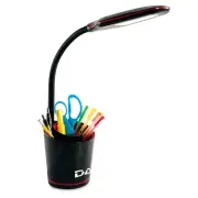 LED Desk Lamp with Swirl Desk Organizer, Eye Care Table Lamp, Touch Control, ...