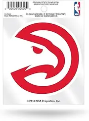 NBA Hawks - ATL Hawks Static Cling Small-Secondary Sports Fan Home Decor, Multicolor, One Size