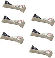 PEPLAYTAL 6pcs Japanese Style Ceramic Chopsticks Holder Elegant Rest Tableware Rack Snow and Orchid Easy to Clean Prevents Rolling Adds Vitality to Your Dining Experience
