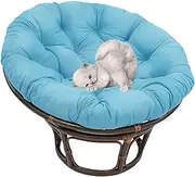 Papasan Overstuffed Chair Cushion,Papasan Cushion,Thick Comfortable Oversized Papasan,Outdoor Waterproof Papasan Chair Cushion